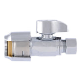 STOP STRT BRASS 1/2X3/8COMP IN